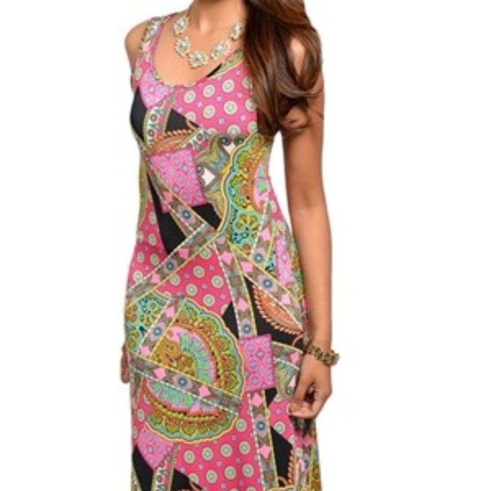 Multicolored Maxi Dress